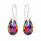 Sudraba auskari „Baroka (Volcano)“ ar Swarovski™ kristāliem