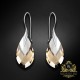 Sudraba auskari "Baroka II (Light Colorado Topaz Light Chrome)" ar Swarovski™ kristāliem