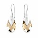 Sudraba auskari „Baroka II (Light Colorado Topaz Light Chrome)“ ar Swarovski® kristāliem