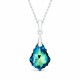 Sudraba komplekts „Baroka IV (Bermuda Blue)“ ar Swarovski® kristāliem