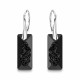 Sudraba komplekts „Augošais Kristāls II (Jet)“ ar Swarovski® kristāliem