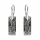 925 Sterling Silver Jewelry Set “Growing Crystal II” (Silver Night) embellished with Crystals by Swarovski®