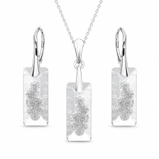 Sidabrinis papuošalų rinkinys moterims „Growing Crystal II“ su Swarovski® kristalais