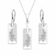 Sudraba komplekts sievietēm „Augošais Kristāls II“ ar Swarovski® kristāliem