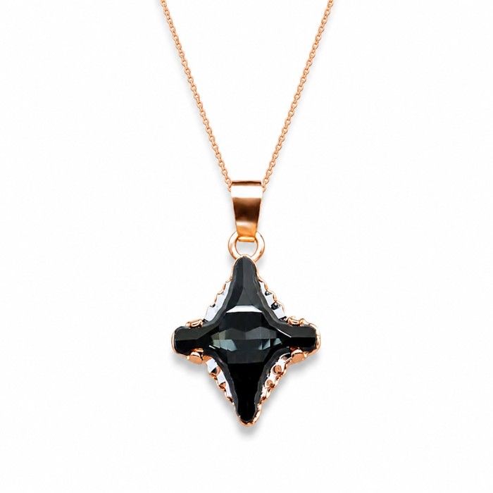 Komplekts sievietēm „Kristāla Rombs II (Graphite Lite Chrome)“ ar Swarovski® kristāliem