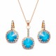 Komplekts „Klaris VII (Azure Blue)“ ar Swarovski® kristāliem