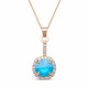 Komplekts „Klaris VII (Azure Blue)“ ar Swarovski® kristāliem
