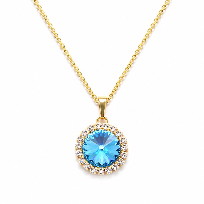 Komplekts sievietēm „Clarice (Aquamarine Blue)“ ar Swarovski® kristāliem