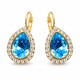 Komplekts „Debesu Piliens (Aquamarine Blue)“ ar Swarovski® kristāliem