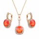 Komplekts sievietēm „Clarice VII (Light Coral)“ ar Swarovski® kristāliem