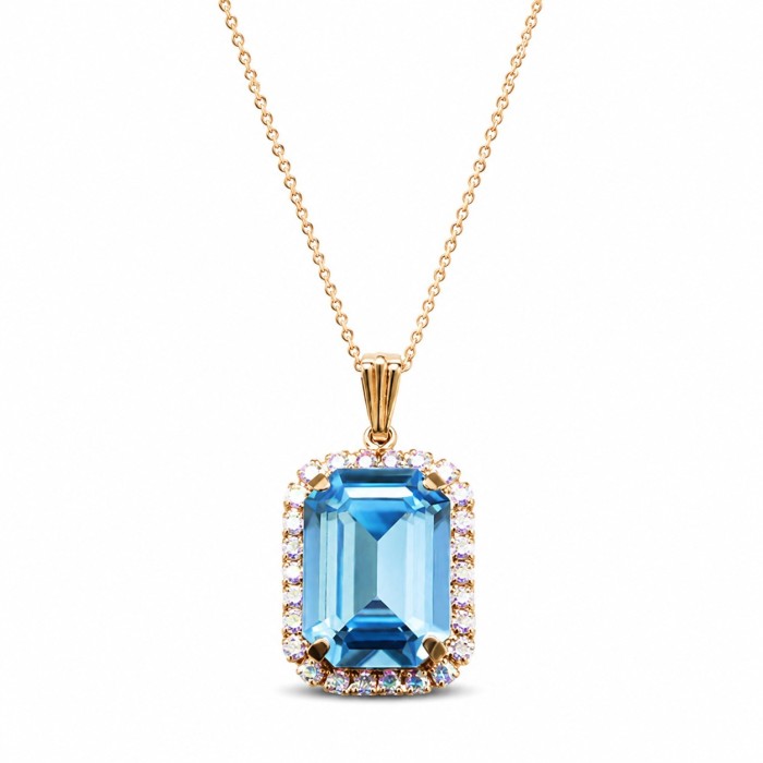 Komplekts sievietēm „Lourdes (Aquamarine)“ ar Swarovski® kristāliem