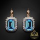 Komplekts "Lurdes (Aquamarine)" ar Swarovski™ kristāliem