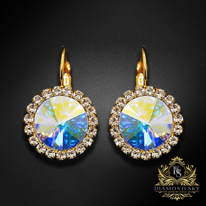Komplekts "Klaris (Aurore Boreale)" ar Swarovski™ kristāliem