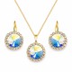Komplekts sievietēm „Clarice (Aurora Borealis)“ ar Swarovski® kristāliem