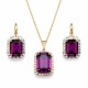 Komplekts sievietēm „Lourdes (Amethyst)“ ar Swarovski® kristāliem