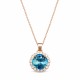 Komplekts „Apžilbinošs Spīdums III (Aquamarine Blue)“ ar Swarovski® kristāliem