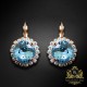 Komplekts "Apžilbinošs Spīdums III (Aquamarine Blue)" ar Swarovski™ kristāliem