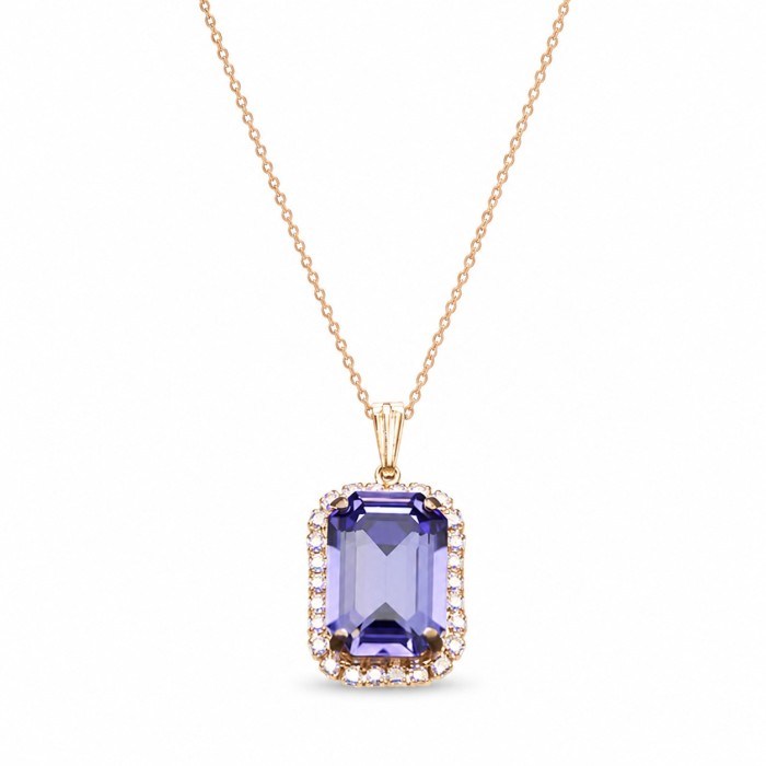 Komplekts „Lurdes (Tanzanite)“ ar Swarovski® kristāliem