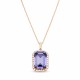 Komplekts „Lurdes (Tanzanite)“ ar Swarovski® kristāliem