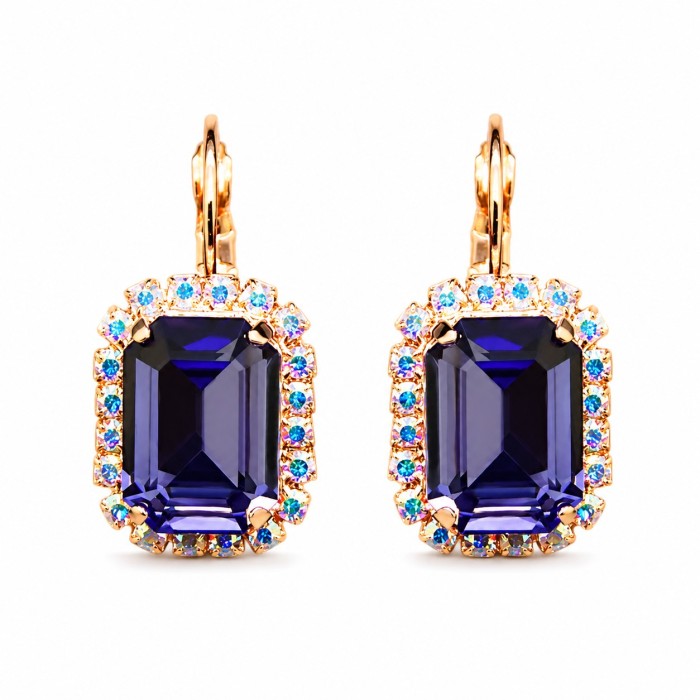 Komplekts „Lurdes (Tanzanite)“ ar Swarovski® kristāliem