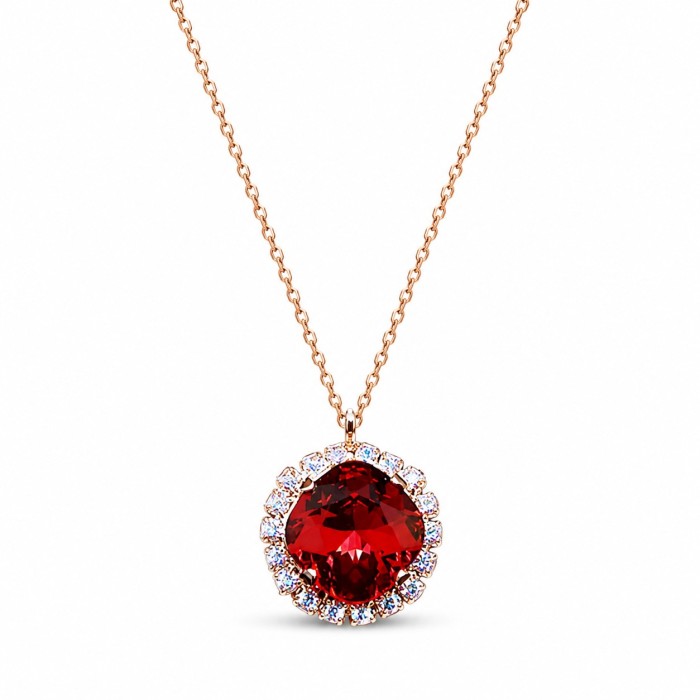 Komplekts sievietēm „Žilbinošais Mirdzums III (Scarlet)“ ar Swarovski® kristāliem
