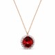 Komplekts sievietēm „Žilbinošais Mirdzums III (Scarlet)“ ar Swarovski® kristāliem
