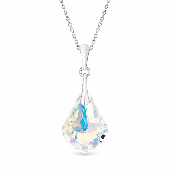925 Sterling Silver Jewelry Set “Baroque IV (Aurora Borealis)” created with Crystals by Swarovski®