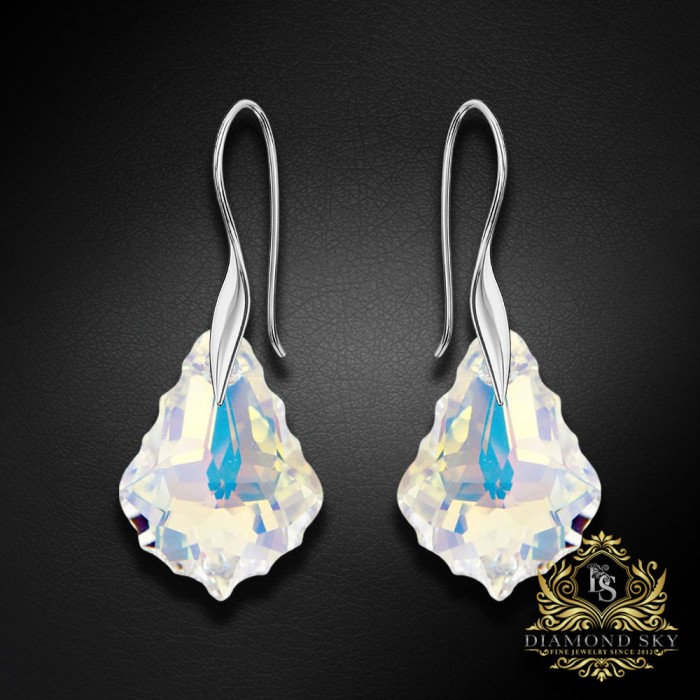 Sudraba komplekts "Baroka IV (Aurore Boreale)" ar Swarovski™ kristāliem