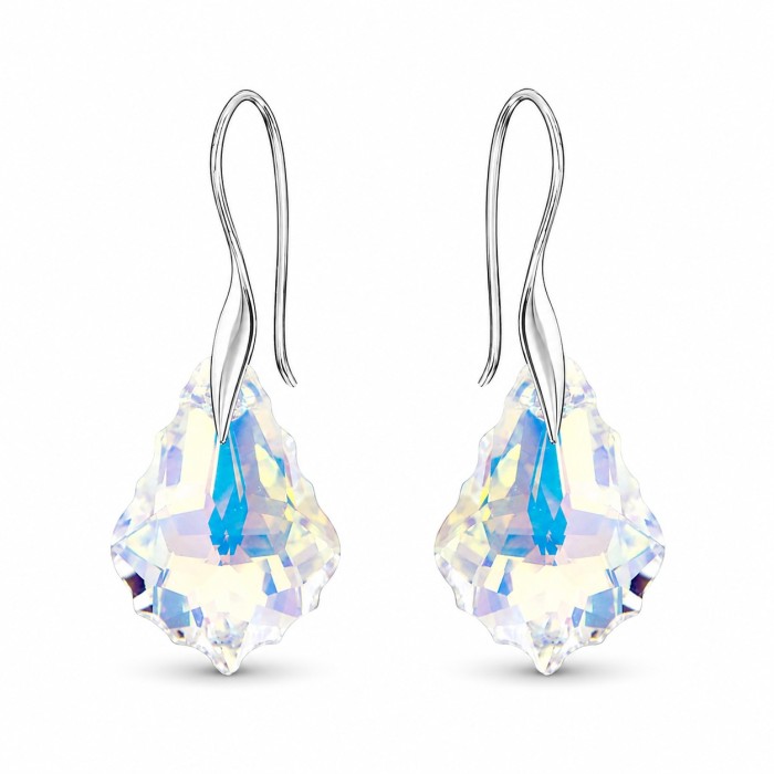 925 Sterling Silver Jewelry Set “Baroque IV (Aurora Borealis)” created with Crystals by Swarovski®