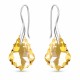 Sudraba komplekts sievietēm „Baroks IV (Golden Shadow)“ ar Swarovski® kristāliem