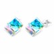 Sudraba auskari „Rubicon II (Aurora Borealis)“ ar Swarovski® kristāliem