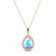 Komplekts sievietēm „Debesu Piliens (Aurora Borealis)“ ar Swarovski® kristāliem