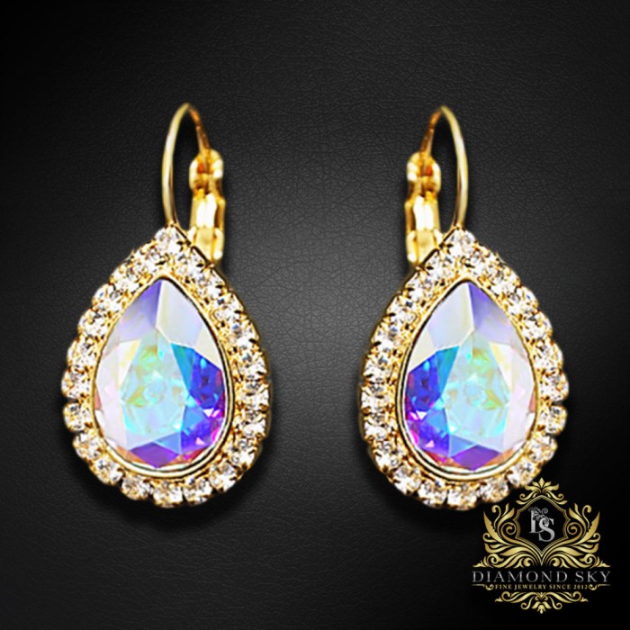 Komplekts "Debesu Piliens (Aurore Boreale)" ar Swarovski™ kristāliem