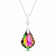 Sudraba komplekts sievietēm „Baroks IV (Vitrail Medium)“ ar Swarovski® kristāliem