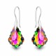 Sudraba komplekts sievietēm „Baroks IV (Vitrail Medium)“ ar Swarovski® kristāliem