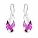Sudraba komplekts „Baroka II (Amethyst Light Chrome)“ ar Swarovski® kristāliem