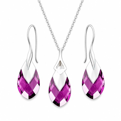 Sudraba komplekts „Baroka II (Amethyst Light Chrome)“
