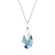 Sudraba komplekts "Baroka II (Aquamarine Light Chrome)" ar Swarovski™ kristāliem