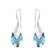 Sudraba komplekts "Baroka II (Aquamarine Light Chrome)" ar Swarovski™ kristāliem