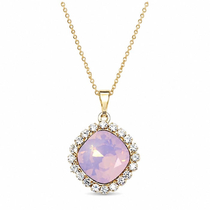 Komplekts „Apžilbinošs Spīdums III (Rose Water Opal)“ ar Swarovski® kristāliem