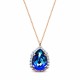 Komplekts sievietēm „Debesu Piliens III (Bermuda Blue)“ ar Swarovski® kristāliem
