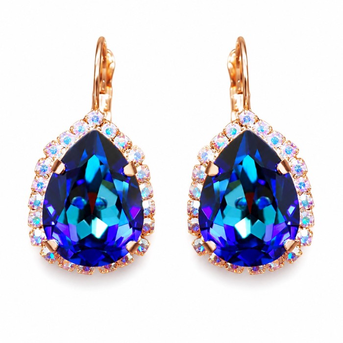 Komplekts sievietēm „Debesu Piliens III (Bermuda Blue)“ ar Swarovski® kristāliem