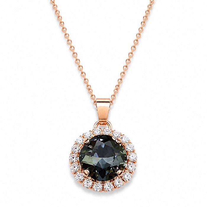 Komplekts „Apžilbinošs Spīdums III (Graphite)“ ar Swarovski™ kristāliem