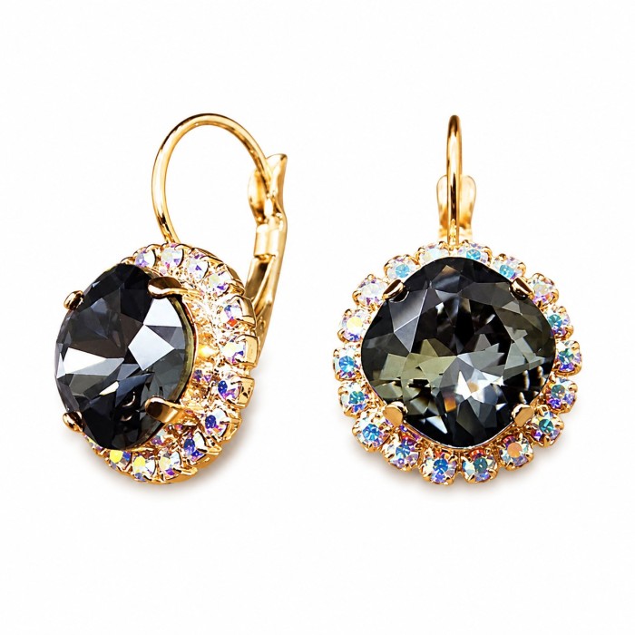 Komplekts „Apžilbinošs Spīdums III (Graphite)“ ar Swarovski™ kristāliem
