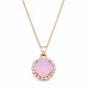 Komplekts „Apžilbinošs Spīdums III (Rose Water Opal)“ ar Swarovski® kristāliem