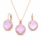 Komplekts „Apžilbinošs Spīdums III (Rose Water Opal)“ ar Swarovski® kristāliem