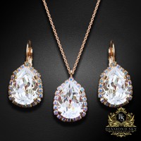 Komplekts "Debesu Piliens III" ar Swarovski™ kristāliem
