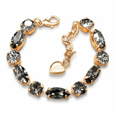 Apyrankė moterims DiamondSky „Chic II (Silver Night)“ su Swarovski kristalais