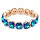 Aproce „Žilbinošais Mirdzums (Bermuda Blue)“ ar Swarovski® kristāliem