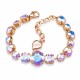 Aproce „Žilbinošais Mirdzums II (Aurora Borealis)“ ar Swarovski® kristāliem